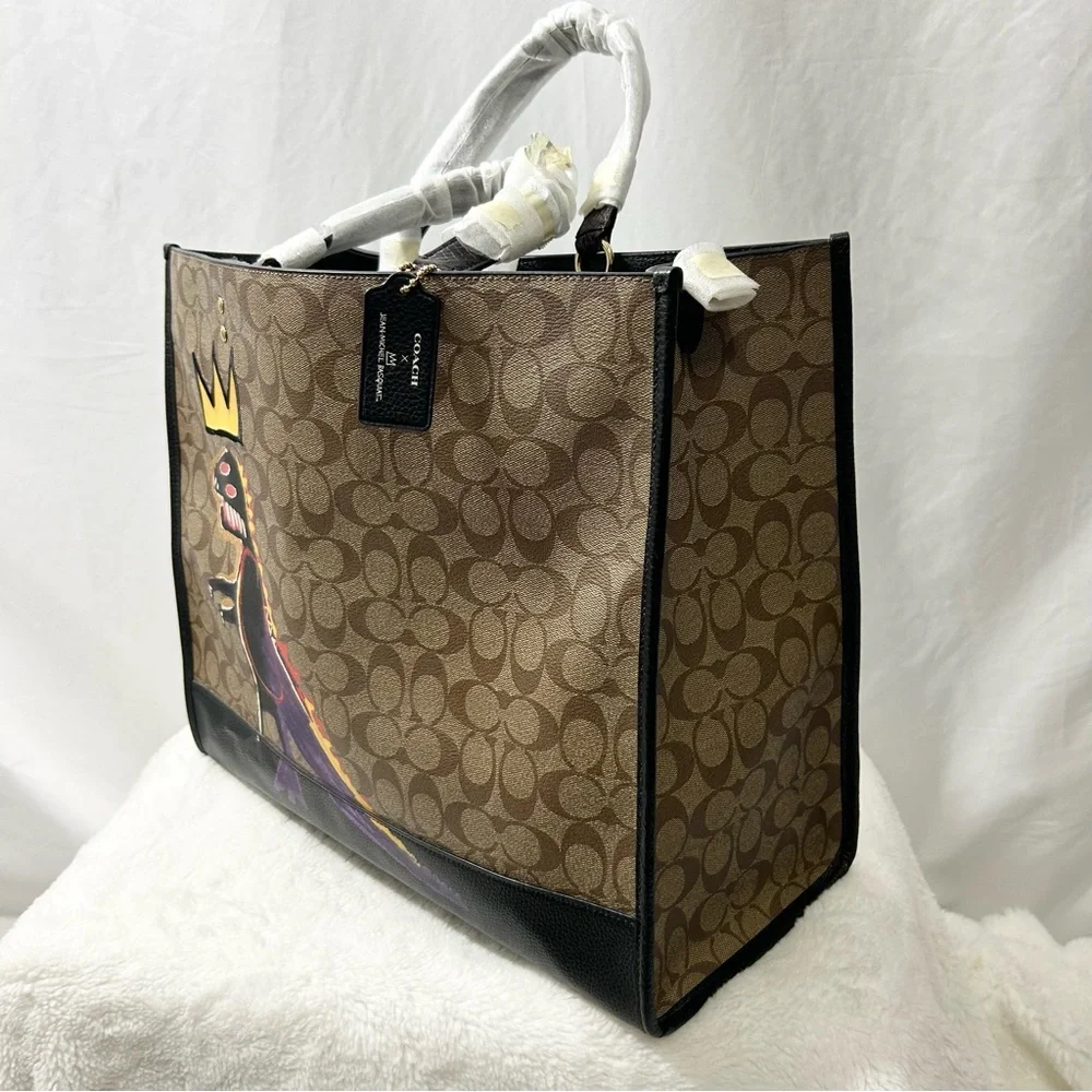Coach X Jean Michel Basquiat Dempsey Hand/Shoulder/Crossbody and wallet NWT Rare - Picture 4 of 13